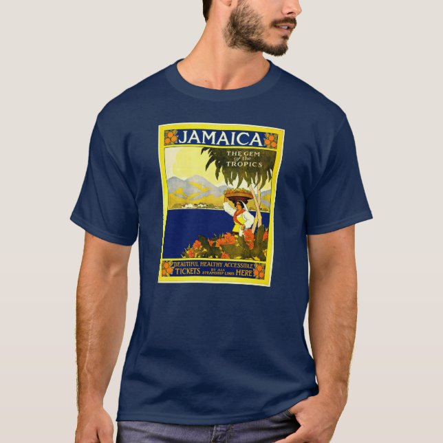 Vintage Travel Poster: Jamaica T - Shirt (Vorderseite)