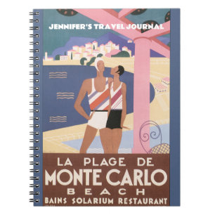 Vintage Travel Poster Journal Notizblock