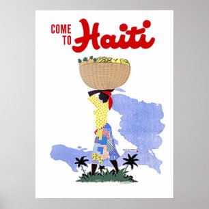 Vintage Travel Poster kommt nach Haiti