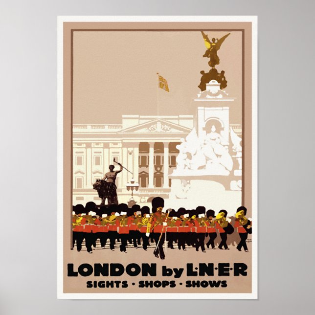 Vintage Travel Poster London Grenadier Guards (Vorne)