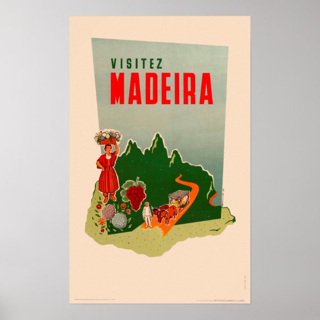 Vintage Travel Poster - Madeira (Vorne)