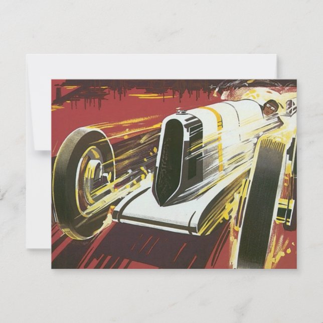 Vintage Travel Poster, Monaco Grand Prix Auto Race (Vorderseite)