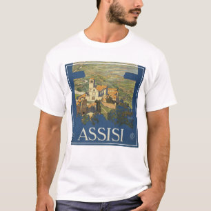 Vintage Travel Poster of Assisi, Italien T-Shirt