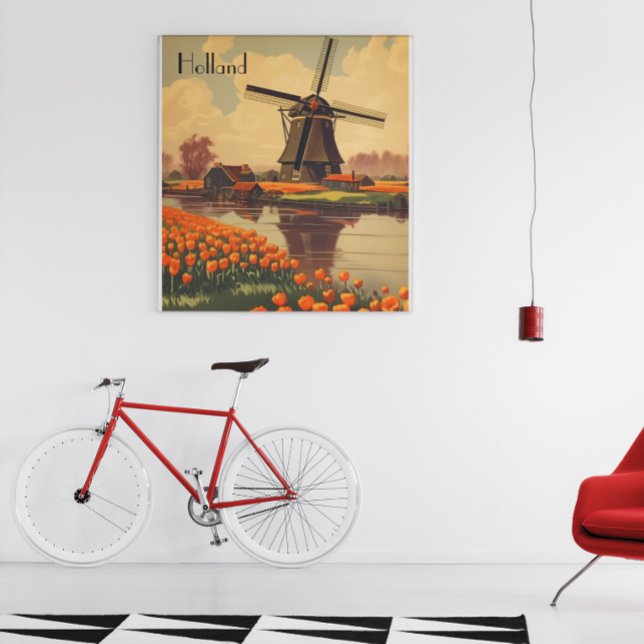 Vintage Travel Poster of Holland, benutzerdefinier (Von Creator hochgeladen)