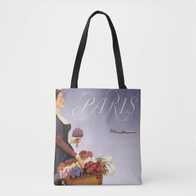 Vintage Travel Poster, Paris Via Constellation Tasche (Vorderseite)