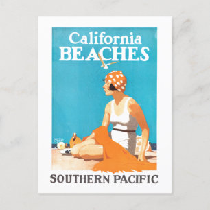 Vintage Travel Poster Postkarte