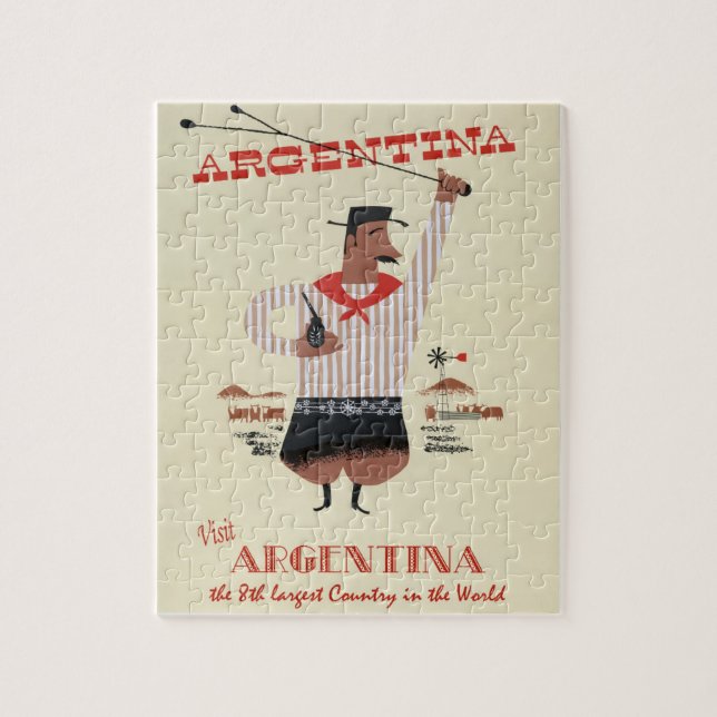 Vintage Travel Poster Puzzle (Vertikal)