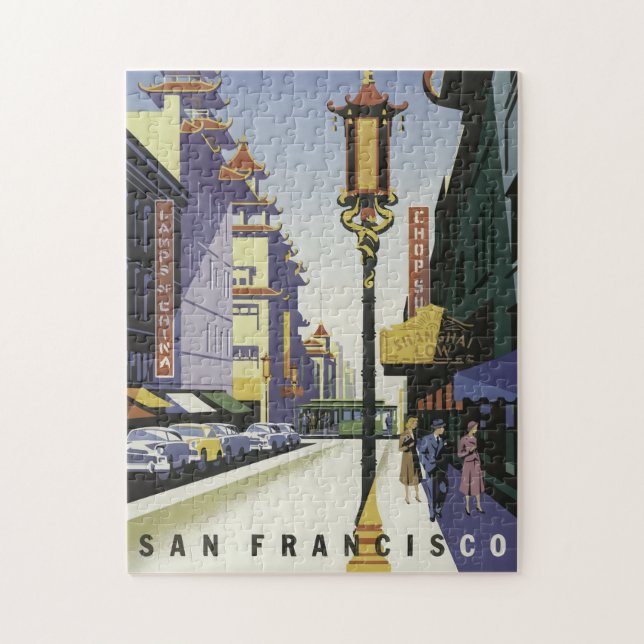 Vintage Travel Poster San Francisco (Vertikal)