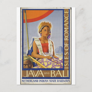 Vintage Travel Poster und Retro Prints Postkarte