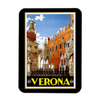 Vintage travel poster, Verona, Italien,