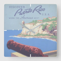Vintage Travel Poster Werbung Puerto Rico