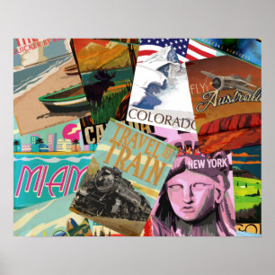 Vintage Travel Posters Poster