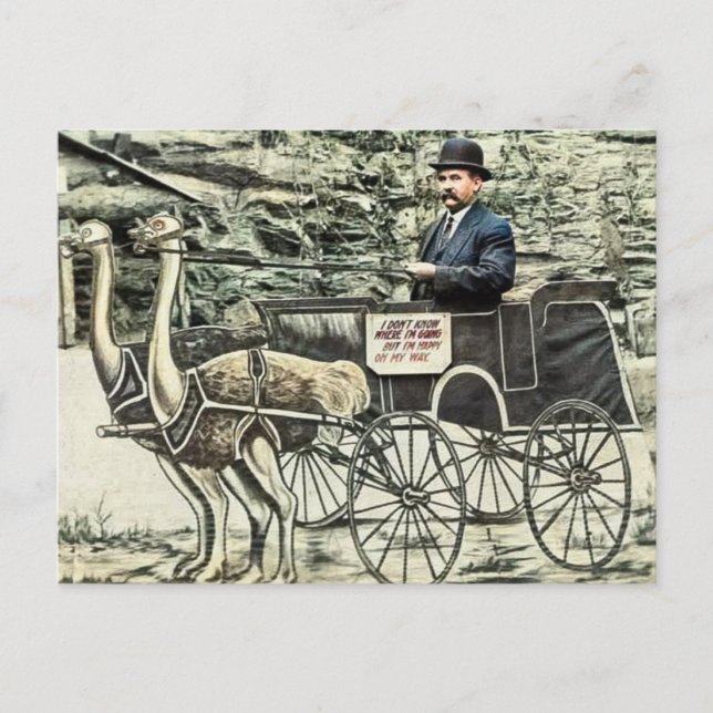 Vintage Travel Postkarte (Vorderseite)