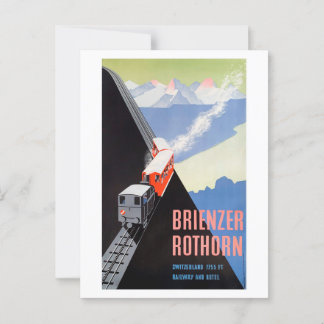 Vintage Travel Postkarte Brienzer Rothorn