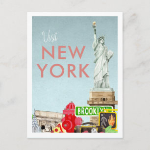 Vintage Travel Postkarte New York