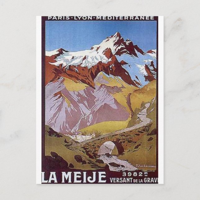 Vintage Travel Postkarten (Vorderseite)