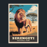 Vintage Travel Serengeti Nationalpark Tansania Postkarte<br><div class="desc">Erleben Sie die wilde Schönheit Afrikas mit diesem Retro-Reise-inspiriert Design. Inmitten nostalgischer Flecken und Vintagen Charmes vereint dieses Stück das Herz der gewaltigen Ebenen des Serengeti und die majestätische Tierwelt in einem minimalistischen Retro-Stil,  der die Ästhetik der Mitte des Jahrhunderts mit einer modernen Drehung verbindet.</div>