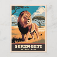 Vintage Travel Serengeti Nationalpark Tansania