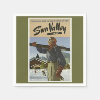 Vintage Travel Ski Serviette