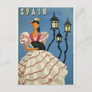 Vintage Travel Spanien Postkarte