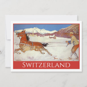 Vintage Travel, Winter in Engadin Schweiz