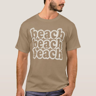 Vintage Triple Beach Familienurlaub Männer Frauen  T-Shirt