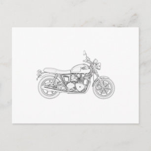 Vintage Triumph Postkarte