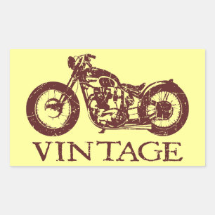 Vintage Triumph Rechteckiger Aufkleber