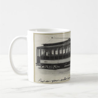 Vintage Trolley-Tasse - Sieben und Transport zurüc Kaffeetasse