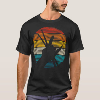 Vintage Trommler Sticks Rock Roll Hand Hörner G T-Shirt