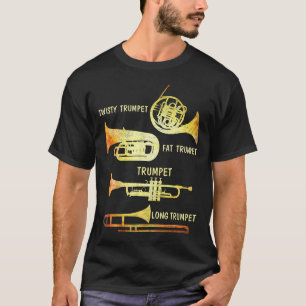 Vintage Trompeter-Typen Marching Jazz Ba T-Shirt