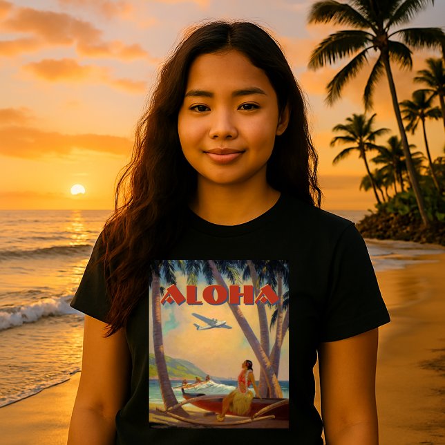Vintage Tropical Hawaii Aloha T-Shirt (Von Creator hochgeladen)