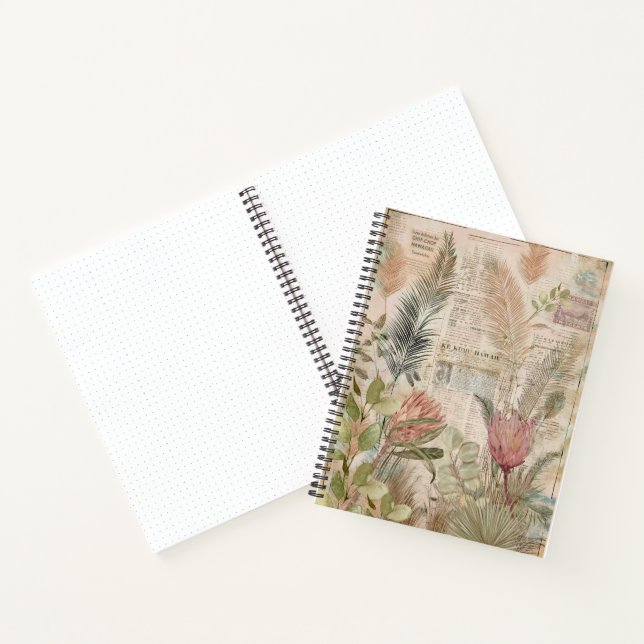 Vintage Tropicals: Protea Art Journal (Intérieur)