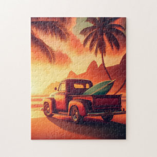 vintage tropisch/Hawaiianischer Surf-Truck
