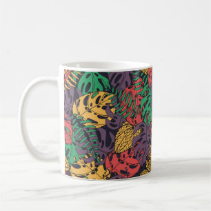 Vintage tropische Blume nahtlos Kaffeetasse