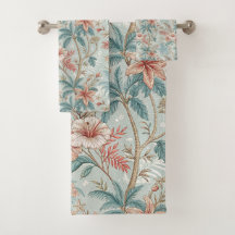 Vintage Tropische Blumen-Küsteneleganz-Design