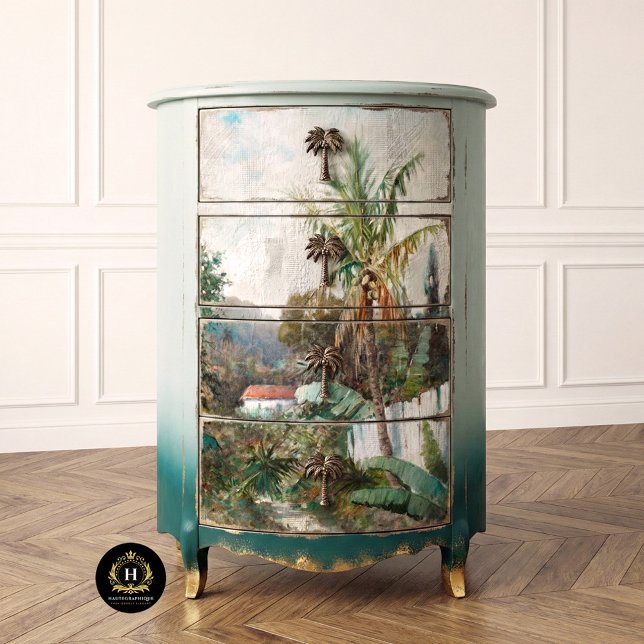 Vintage tropische rustikale Textur Dekoupage Seidenpapier (Von Creator hochgeladen)