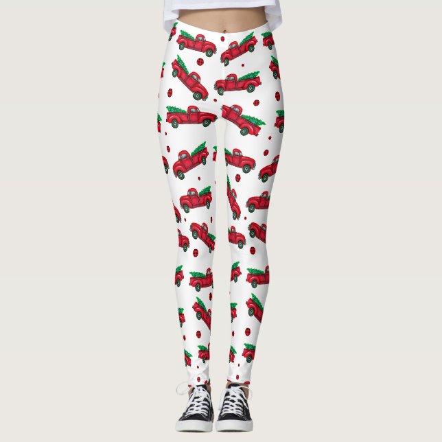 Vintage Truck Leggings (Vorderseite)