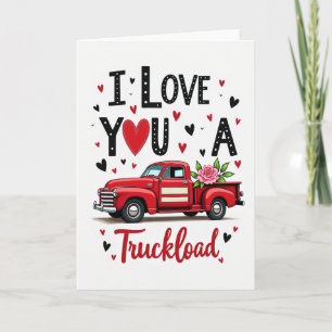 Vintage Truckload Liebeskarte Karte