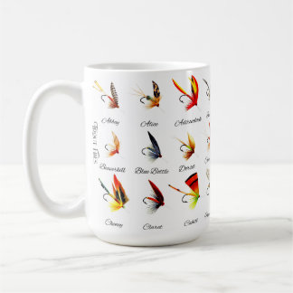 Vintage truite mouche pêche mouches café Mug