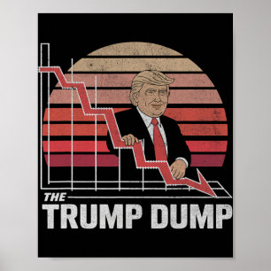 Vintage Trump Dump Anti-Trump-Aktienmarktkrach Pro Poster