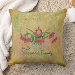 Vintage Tulips Kissen