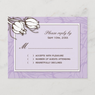 Vintage Tulips-Replik-Karten RSVP Karte