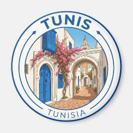 Vintage Tunis Tunesien Magnet