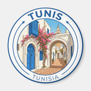 Vintage Tunis Tunesien Magnet