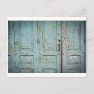 Vintage Tür Postkarte