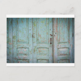 Vintage Tür Postkarte