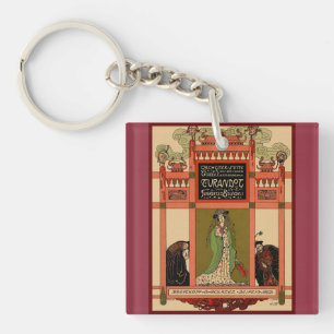 Vintage Turandot Oper Art Nouveau Schlüsselanhänger