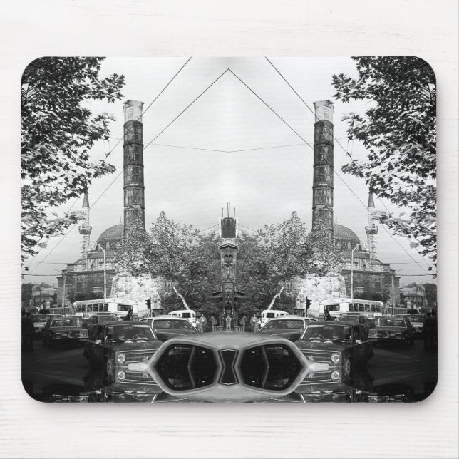 Vintage Türkei Istanbul Spalte Konstantin Fall Ma Mousepad (Vorne)