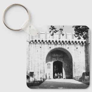 Vintage Türkei Istanbul Topkapi Palasttor Postca Schlüsselanhänger